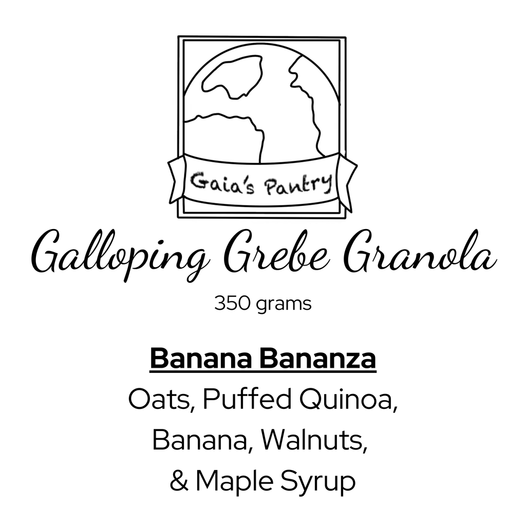 Gluten Free - Galloping Grebe Granola - Banana Bananza